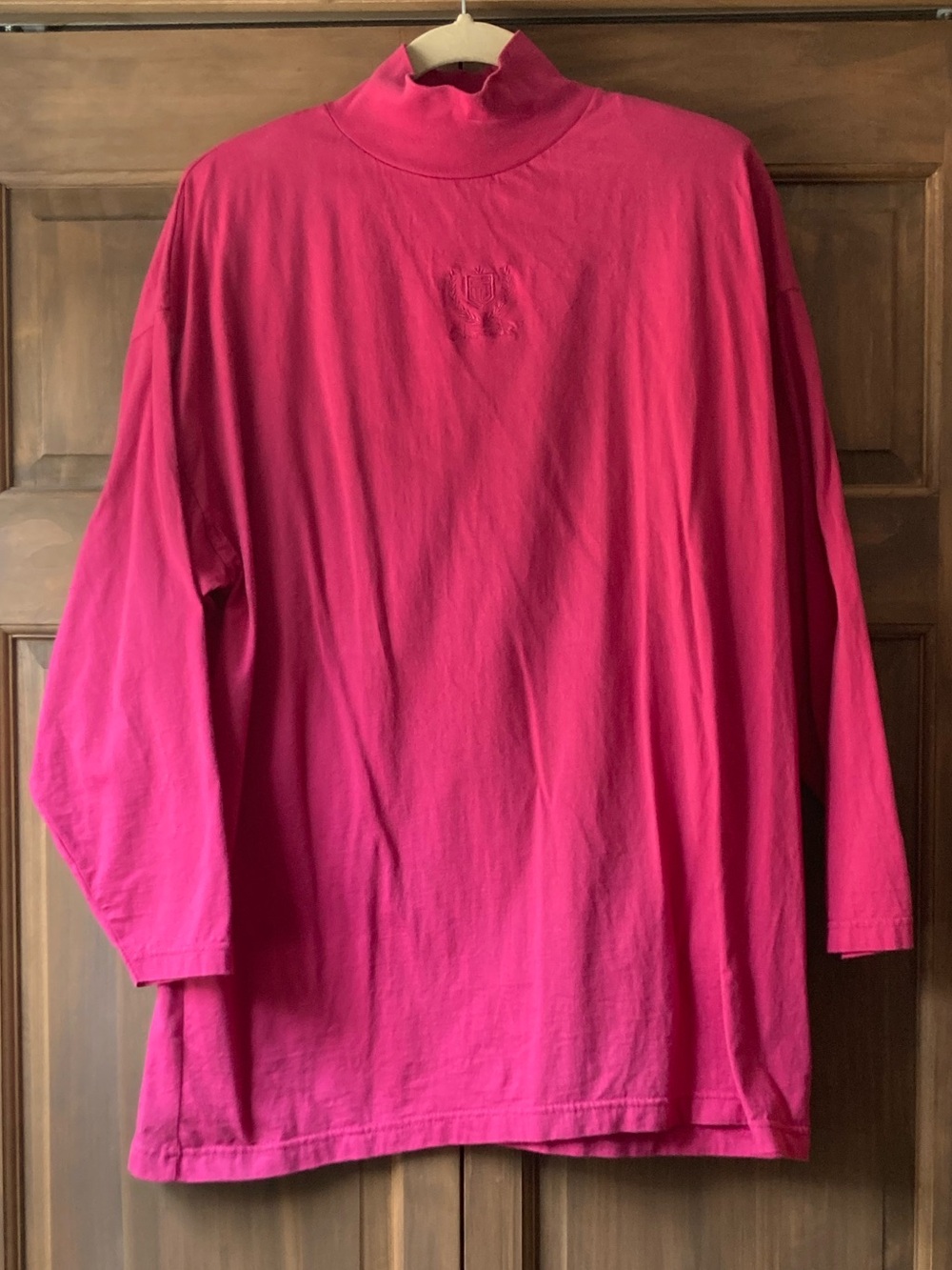 Jessica Roberts Pink Turtleneck Shirt XL